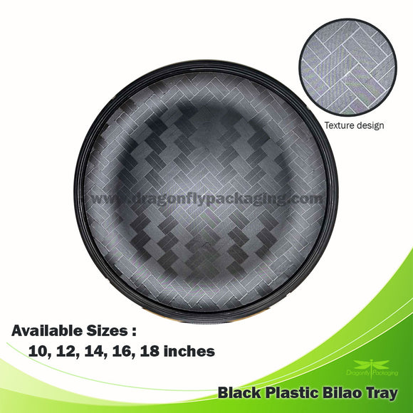 Black Plastic Bilao Tray 30pcs per bundle